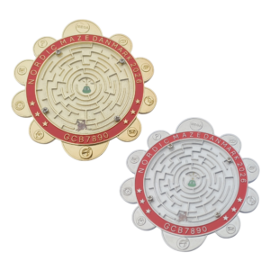 Nordic Maze 2026 coins med kuglelabyrint messing og nikkel